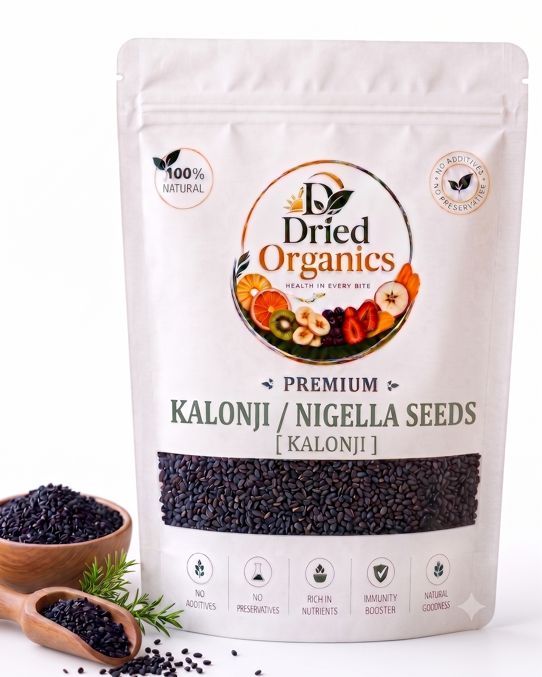 Premium Kalonji Seeds (Nigella Seeds) | 100% Natural | Pure Black Seeds | No Additives | Dried Organics