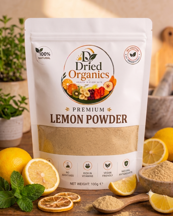 Premium Lemon Powder | 100% Natural | Pure Dried Lemon Powder | No Additives | Dried Organics