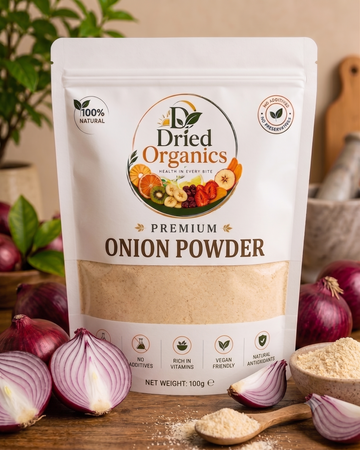 Premium Onion Powder | 100% Natural | Pure Dried Onion Powder | No Additives | Dried Organics
