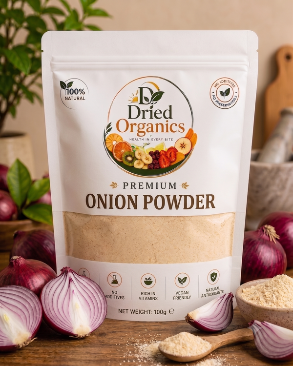 Premium Onion Powder | 100% Natural | Pure Dried Onion Powder | No Additives | Dried Organics