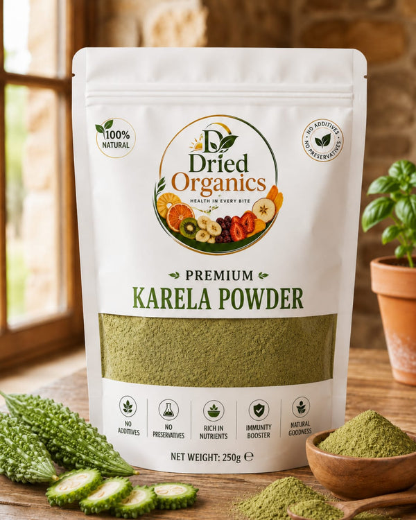 Premium Karela Powder | 100% Natural | Pure Dried Bitter Gourd Powder | No Additives | Dried Organics