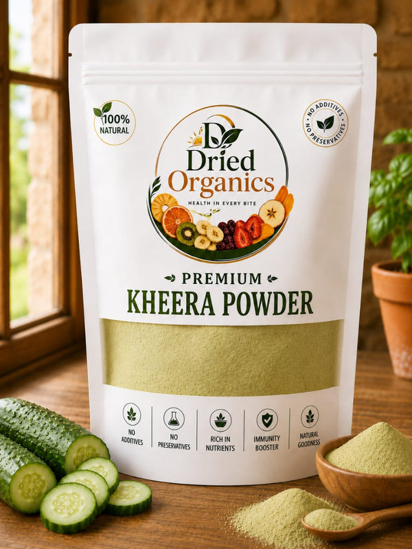 Premium Cucumber Powder (Khera Powder) | 100% Natural | Pure Dried Cucumber Powder | No Additives | Dried Organics